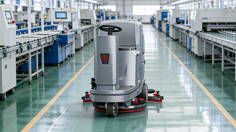 河南筑勝智能科技:數千平油漆地面清潔難題,揚子鋰電洗地機高效破解